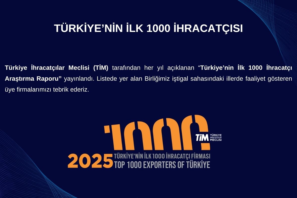 DOĞU KARADENİZ BÖLGESİNDEN 8 FİRMA İLK 1000 İHRACATÇI FİRMA LİSTESİNE GİRME BAŞARISI GÖSTERDİ